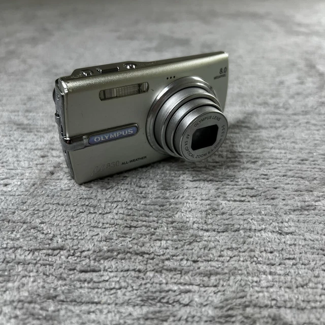 OLYMPUS Μ830 ORANGE Compact Digital Camera Tested Working Seller