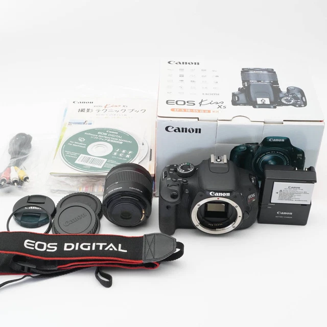 Canon - Canon kiss X9＋EFS18-55mm Canon Digital SLR Camera EOS Kiss X9 Black 24.2 MP EF-S18-55