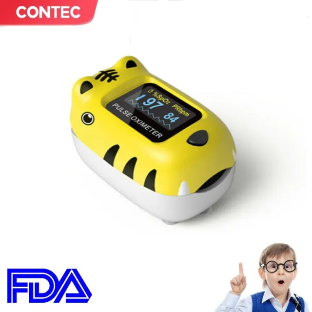 Pediatric Fingertip Pulse Oximeter Child SPO2 Monitor PR Infant Blood Oxygen,New