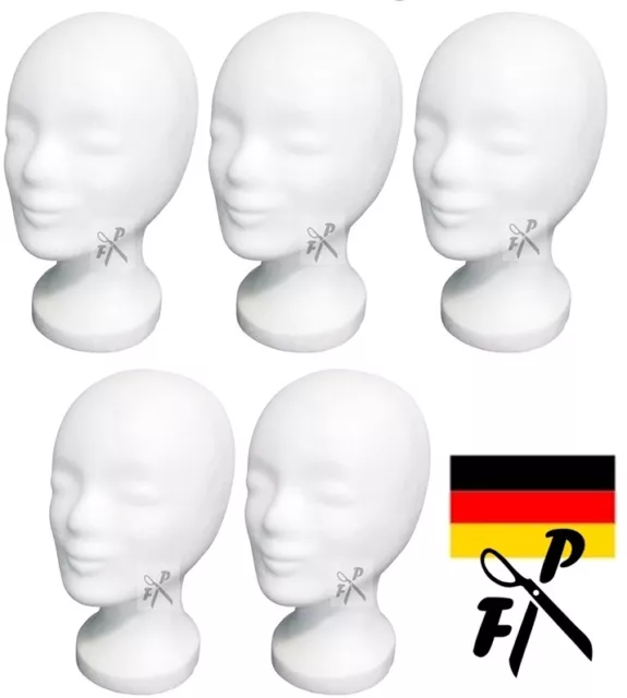 ♥  5 x FP Styroporkopf ML - Perückenkopf -  TOP Markenqualität aus Deutschland