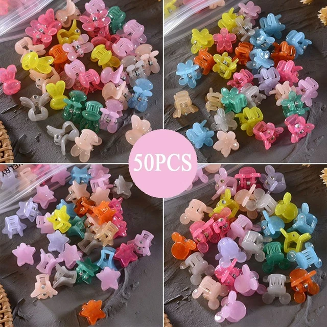 Women Kids Mini Clamp Hairpins Girls Cute Small Hair Crabs Flower Star Hairclip