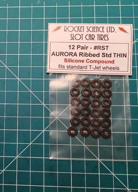 Aurora T-Jet HO silicone tires #RST (thin) 12 pairs