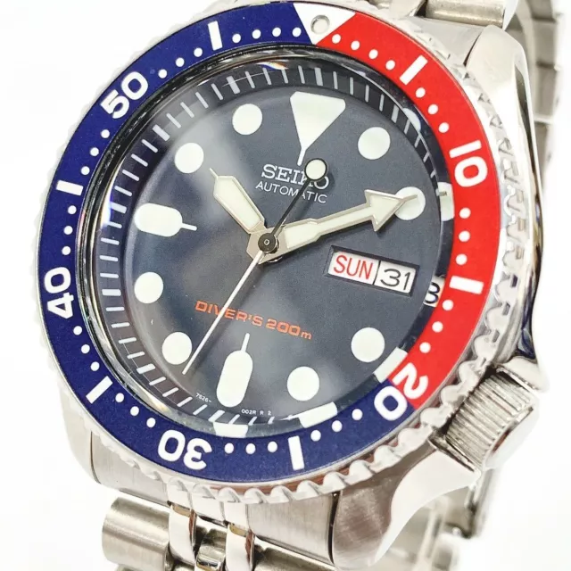 [Quasi Nuovo] Orologio Seiko Divers Scuba 7S26-0020 SKX009 Pepsi Navy Automatico 200 m 2