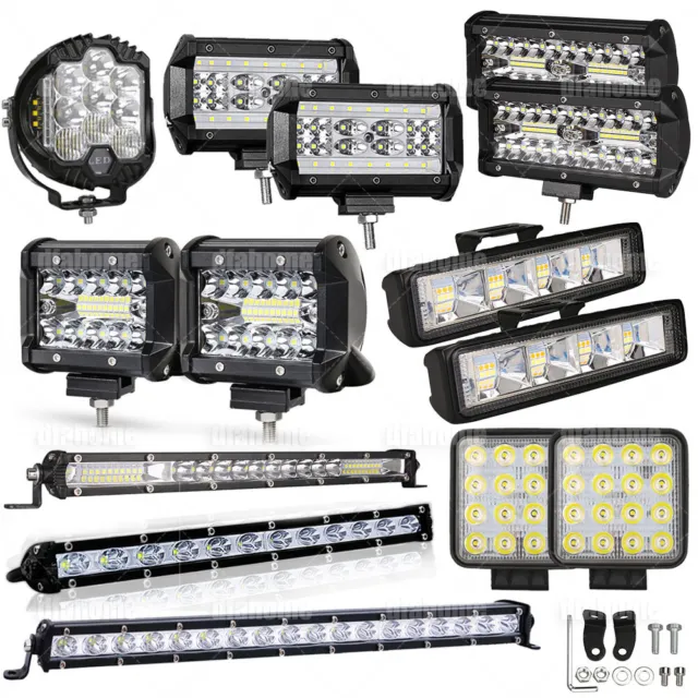 1200W LED ARBEITSSCHEINWERFER Lichtbalken bar Auto LKW Fernscheinwerfer  Lampen EUR 17,90 - PicClick DE