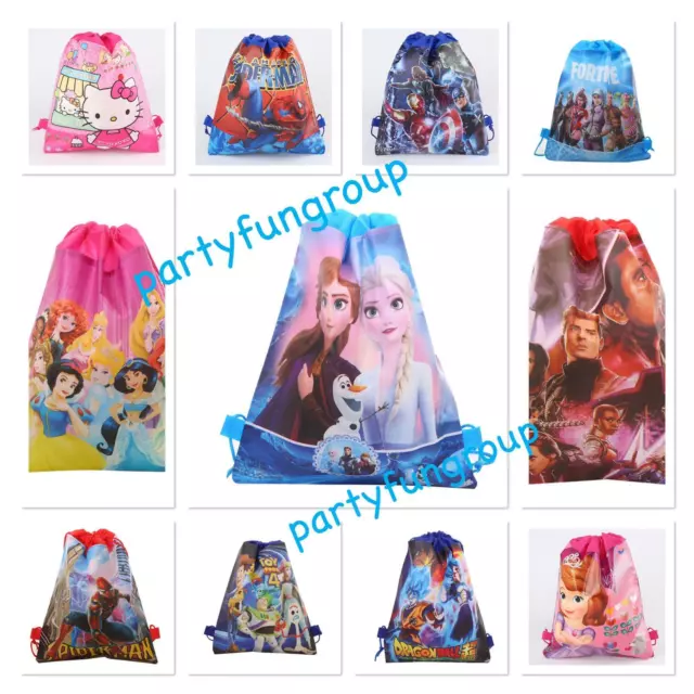 Kids Drawstring Backpack Library Bag Swimming Bag Party Gift Lollies