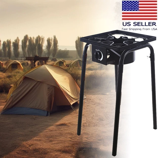 PORTABLE PROPANE 100, 000BTU SingleBurner Outdoor Camp Stove w