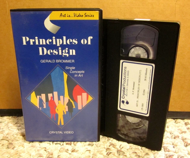 GERALD BROMMER PRINCIPLES of Design VHS Art Concepts composition form