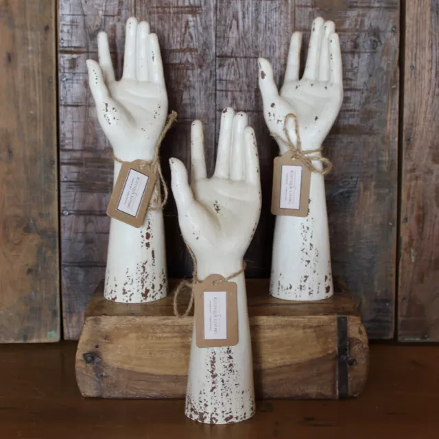 Vintage Style Decorative Hand -  Rustic Patina - Unique Home Decor - £15 Each