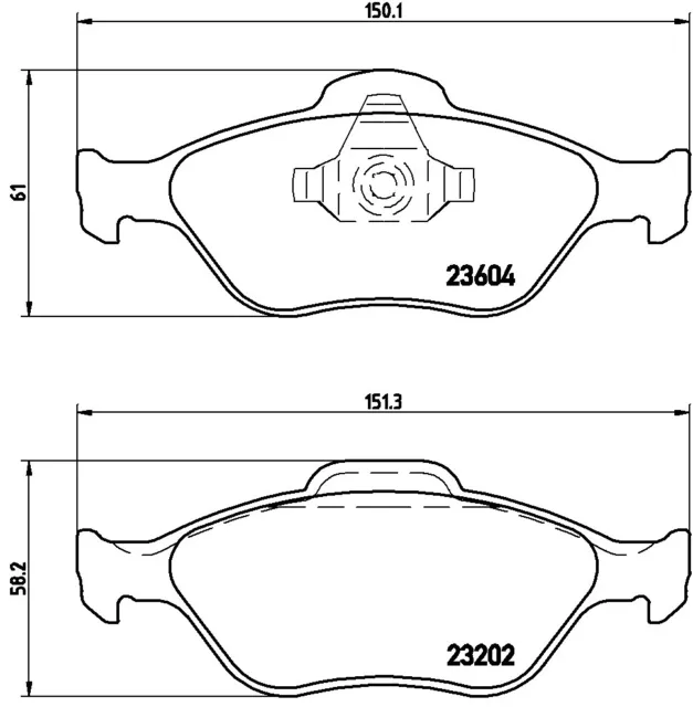 KIT DISCHI FRENO BREMBO PASTIGLIE BREMBO FORD FIESTA 5 V dal 2002 ANTERIORE ANT 3