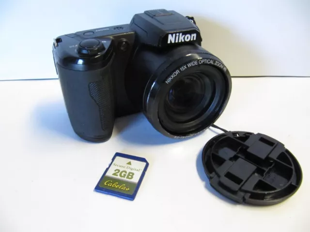 *Please Read* Nikon COOLPIX L105 12.1MP Digital Camera - Black W/ 2GB SD Card