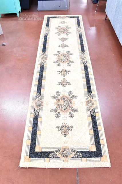 Corsia Sintetica Beige E Verde Dimensione 300 X 80 Cm