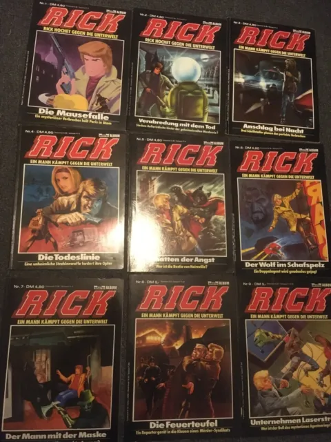 Rick Master- 9 BändeSoftcover ( 1-9), Tibet & Duchateau, Bastei komplett