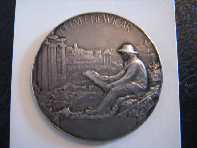 médaille en argent massif société des sciences de Lille 1802/1902