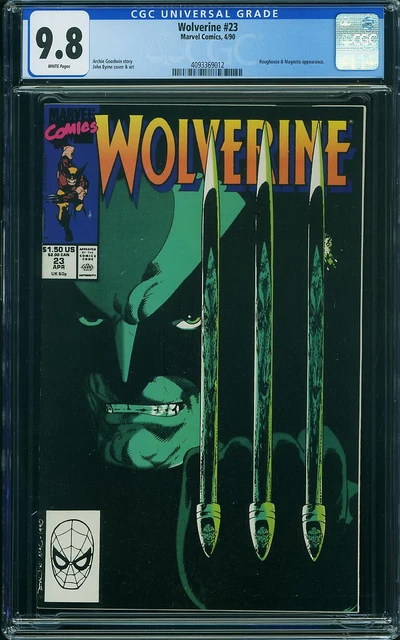 WOLVERINE 23 CGC 9.8 WP ROUGHOUSE John Byrne CLASSIC COVER New Case MARVEL 1990