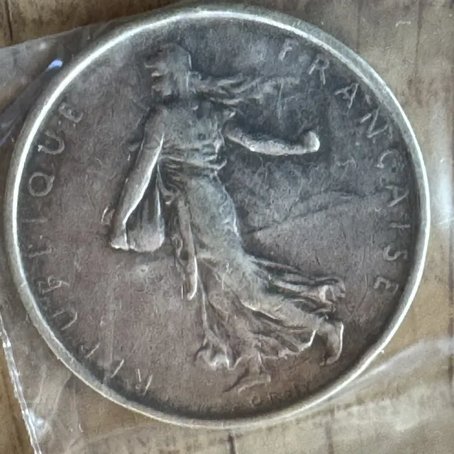 1963 France Silver Coin 5 Francs