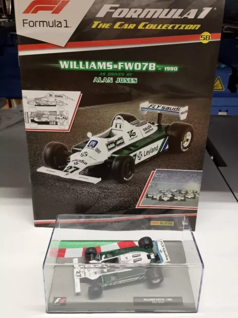 F1 car collection #58 Alan Jones Williams FW07B 1980 With Magazine