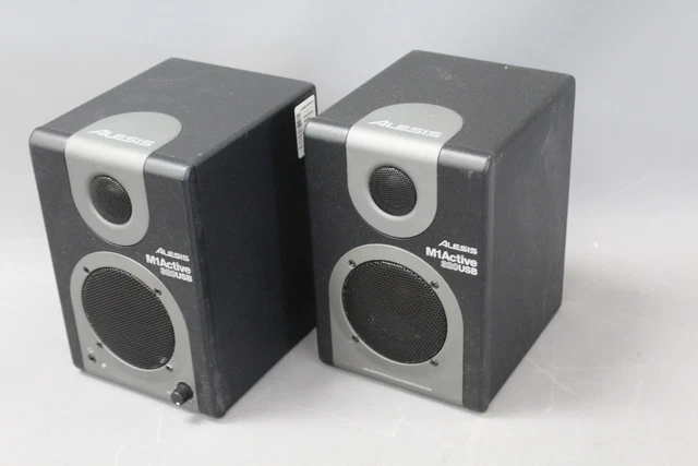 Rca Monitor PAIR OF ALESIS M1ACTIVE 320USB Active Studio Monitor Speakers USB RCA ...
