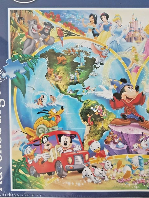RAVENSBURGER DISNEY'S WORLD Map 1000 Pieces Jigsaw Puzzle SEALED £47.32 ...