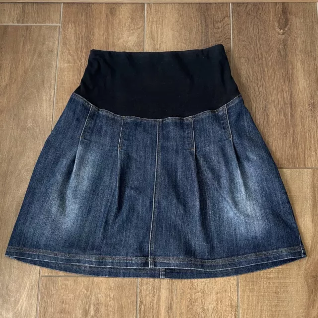 Jojo Maman Bebe maternity Over The Bump denim skirt size 12