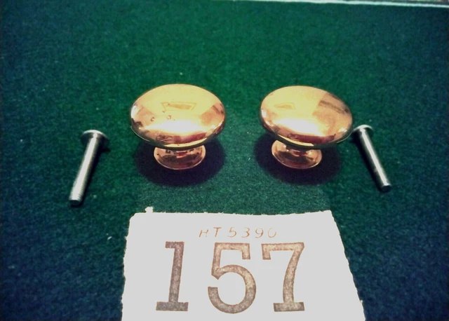 Solid Brass Metal  Drawer Knobs X 2 Cupboard Cabinet Door Kitchen Handles  DIY