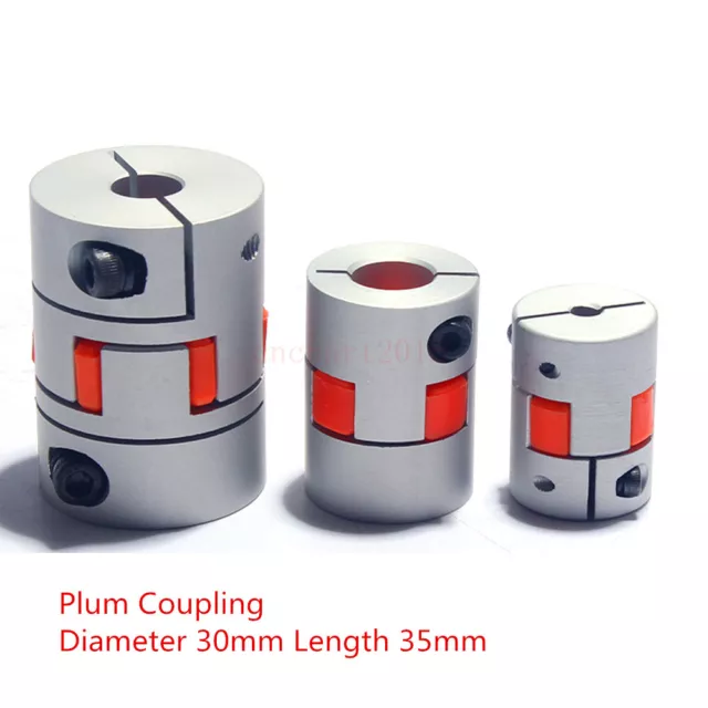 5-15mm D30L35 Flexible Jaw Coupler CNC Shaft Spider Stepper Motor Plum Coupling