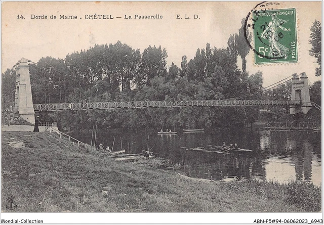 ABNP5-94-0400 - bords de la marne - CRETEIL - la passerelle