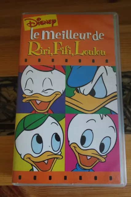 K7 VHS / CASSETTE VIDEO - "le meilleur de riri , fifi , loulou"  - DISNEY tbe