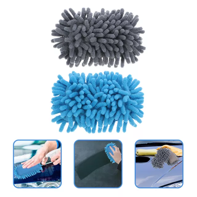 2 Pcs Shag Dry Erase Eraser Microfiber Board Cleaning Sponge