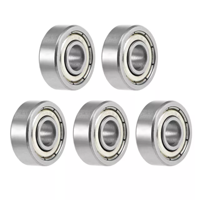 605ZZ Deep Groove Ball Bearings Z2 5x14x5mm Double Shielded Chrome Steel 5pcs