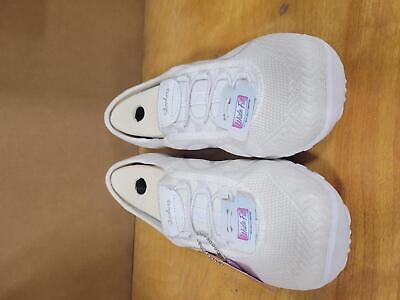 Skechers Women's Breathe Easy - Sweet Jam Relaxed fit Sneaker, White, 7 W US