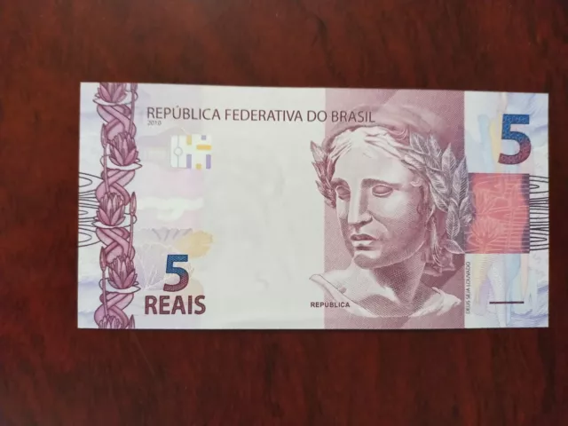 Brésil billet 5 reais 2010 en Sup