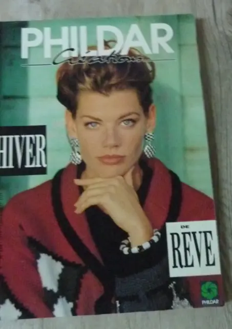 catalogue laine tricot PHILDAR n° 224 automne hiver 1992/93- 40 MODELES + CADEAU