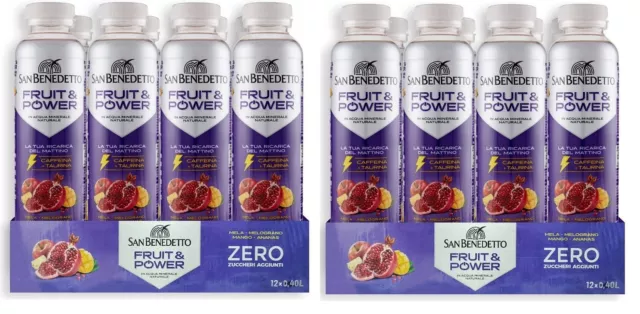 24x San Benedetto Fruit Power,Energiegetränk Alkoholfreies Getränk,40cl