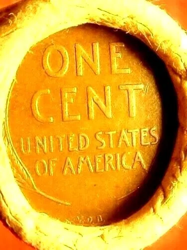 Old Roll Lincoln Wheat Cent Penny 1909 Vdb /1909 End Coins San Francisco Wrap