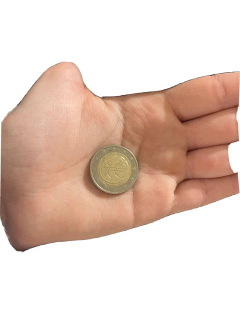 Pièce de 2 euros RARE, Bonhomme UEM 1999-2009 française