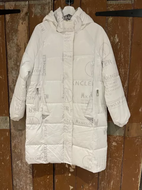 NEW SILK FIELD Puffer Jacket Coat Hooded White Men's Medium $16.15 ...