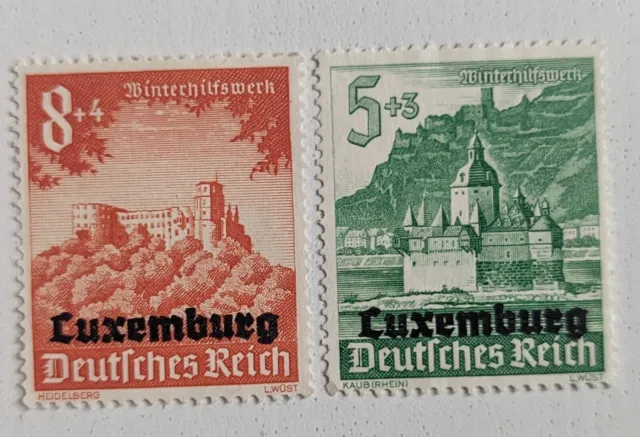 Briefmarken Deutsches Reich (Luxemburg)