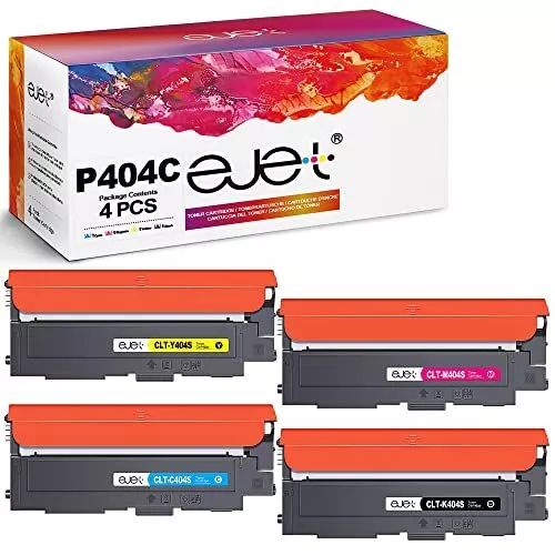 ejet Compatible Toner Cartridges Replacement for Samsung CLT-404S CLT-P404C for