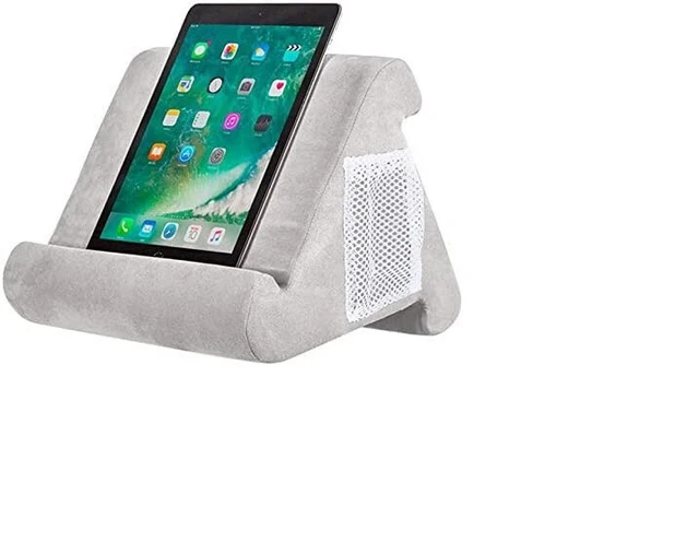 Supporto per tablet morbido con tasca a rete - Pad di lettura universale multiangolo