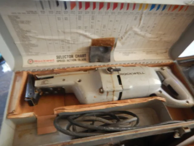 Vintage Porter Cable Rockwell 677-2 Ehd Reciprocating Saw With Case