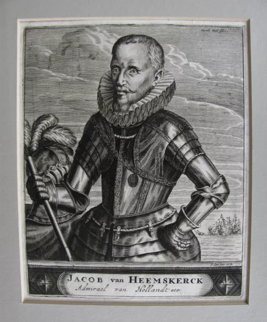 IGNATIUS LUX , 1649 - 1693 .  Kupferstich JACOB van HEEMSKERCK ADMIRAL HOLLANDT