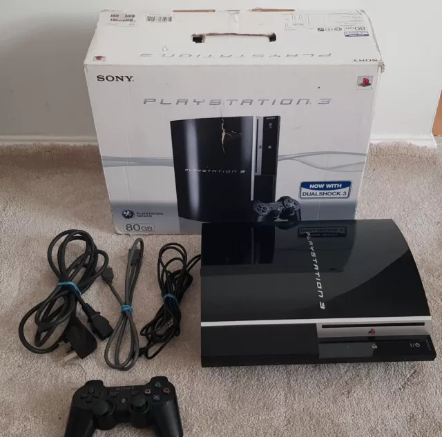 PS3 SONY PLAYSTATION 3 Fat Console 80gb CECHL03. 51.00 PicClick UK