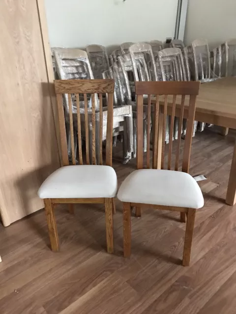 Pair Of Oak Dining Chairs