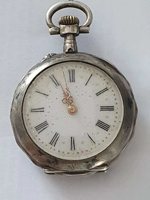 Montre à Gousset Ancienne En Argent Modèle P1680 - Vintage Et élégante