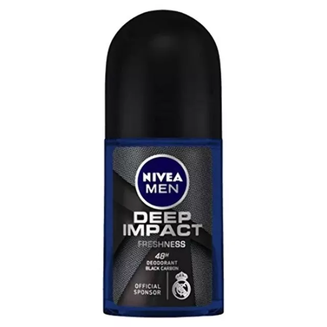 1X Desodorante roll on Nivea Deep Impact Freshess para hombre 50 ml