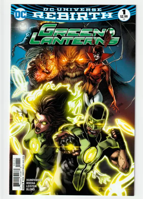 GREEN LANTERNS # 1 DC Comic  (August 2016) NM  1st Printing.  Green Lantern