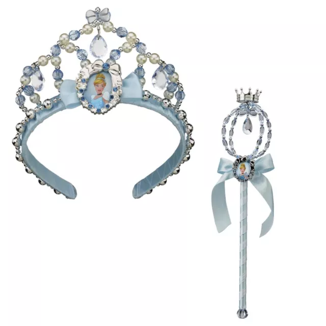 Enfants Officiel Disney Cendrillon Princesse Diadème Wand Accessoire Déguisement