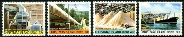 1981 Christmas Island Phosphate Industry Part IV Set Of 4 MNH, Clean & Fresh