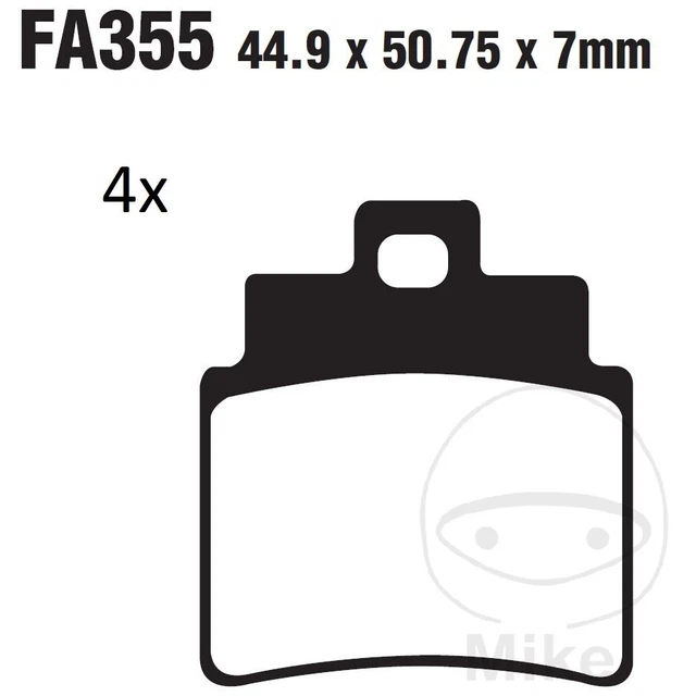 Pastiglie Freno per Kymco Maxxer 300 Onroad Anno Fab. 2007-2012 Posteriore