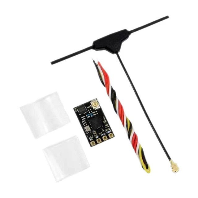 HGLRC ELRS Récepteur 2,4 GHz – Antenne Omni – 500 Hz – 0,66 G – Pour Drone FPV